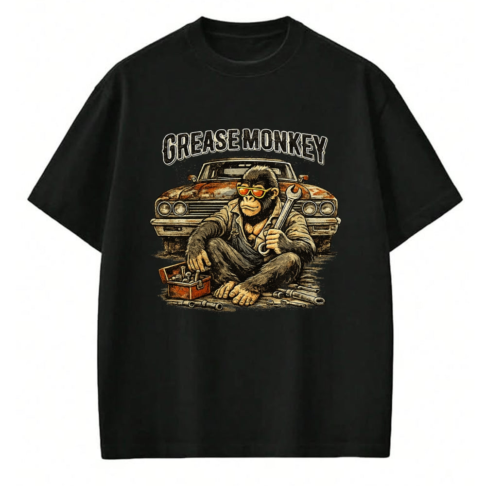 Best Mechanic Life Shirt, Funny Mechanic UnisexT-Shirt/Hoodie/Sweatshirt HLT00 - Greasemonkey Gorilla Retro Mechanic Garage Monkey T-Shirt