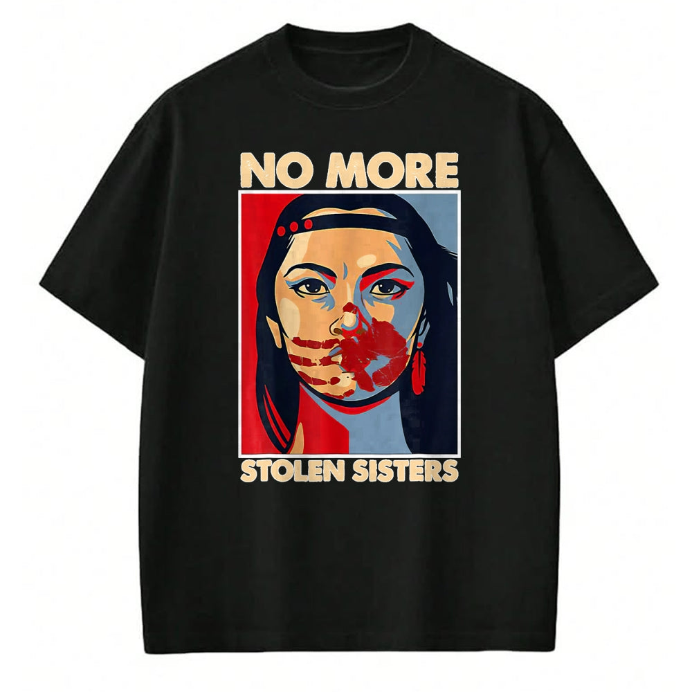 Native American T-Shirts, Vintage Native American Unisex T-Shirt/Hoodie/Sweatshirt HLT00 - No More Stolen Sisters Native Americans Honor Awareness