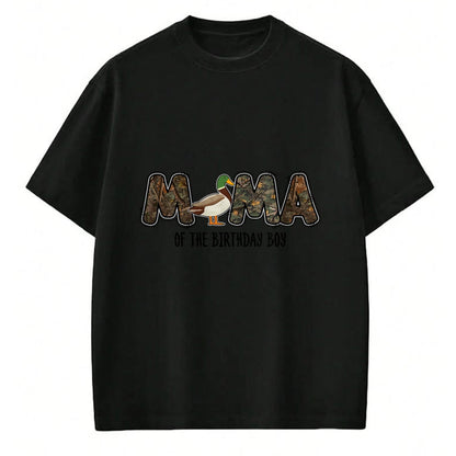 Gift for Mom Shirt, Funny Mom Unisex T-Shirt/Hoodie/Sweatshirt HLT00 - Mama Of The Birthday Boy One Lucky Duck 1st Birthday party T-Shirt