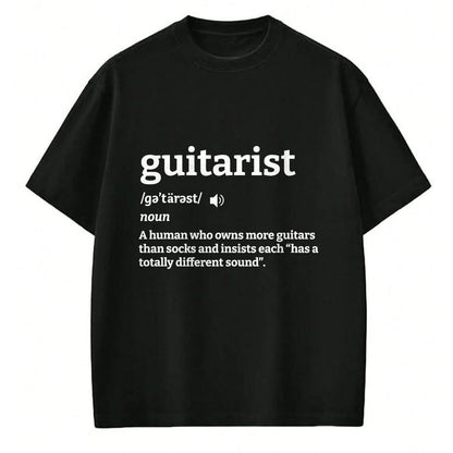 Guitar Lover Shirt, Funny Guitar UnisexT-Shirt/Hoodie/Sweatshirt HLT00 - Guitarist Definition A Human Who Owns More Guitars T-Shirt