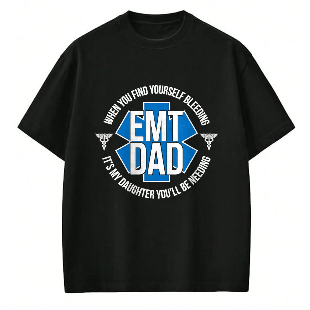 Gift for Dad Shirt, Funny Dad Unisex T-Shirt/Hoodie/Sweatshirt HLT00 – EMT Father Proud Emergency Medical Technician Dad T-Shirt