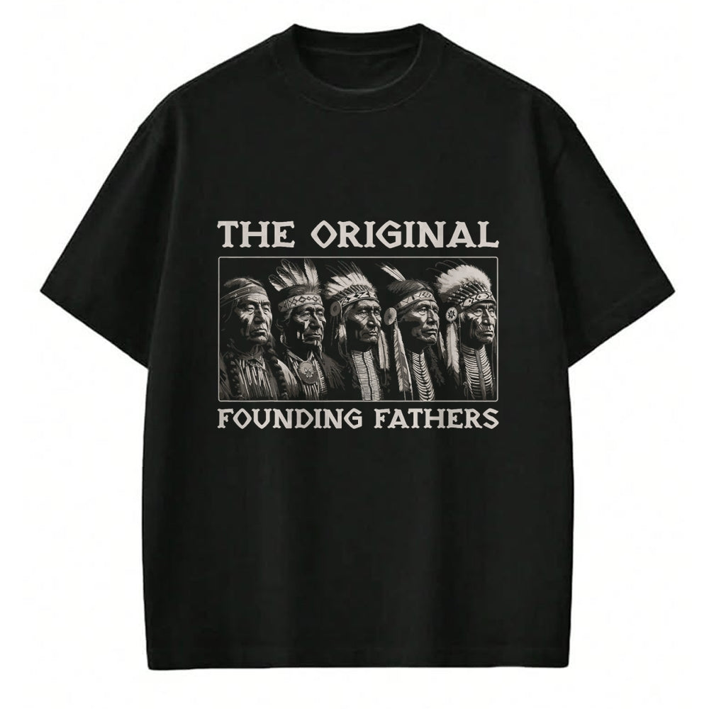 Native American T-Shirts, Vintage Native American Unisex T-Shirt/Hoodie/Sweatshirt HLT00 - The Original Founding Fathers Vintage Native American Indian