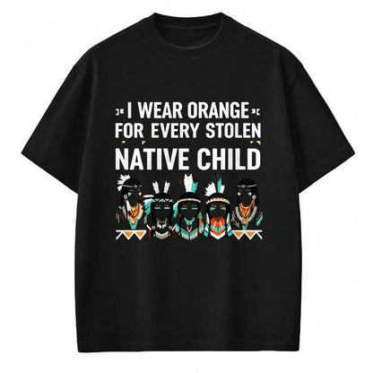 Native American T-Shirts, Vintage Native American Unisex T-Shirt/Hoodie/Sweatshirt HLT00 - I Wear Orange For Every American Native Child Indian Pride (2)