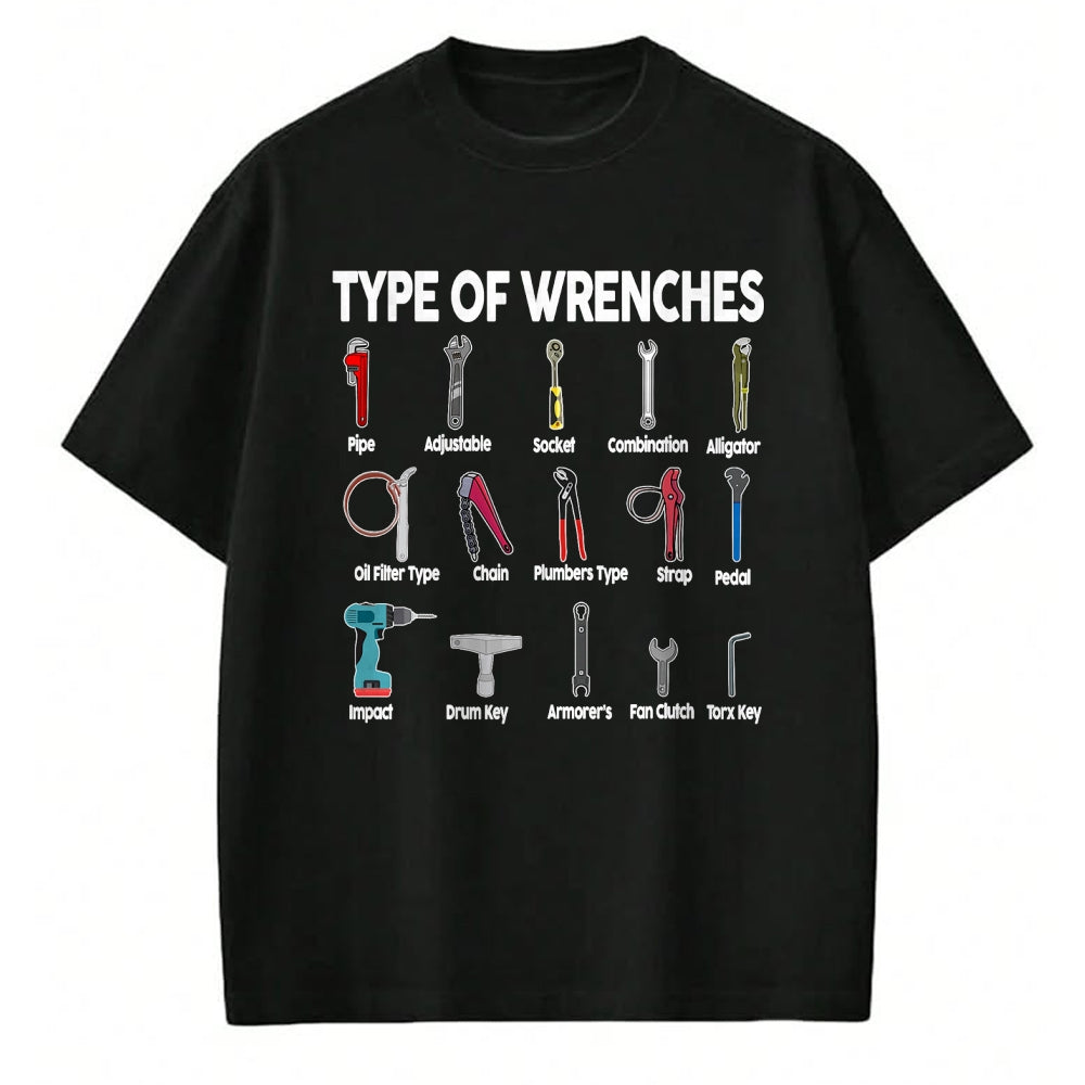 Best Mechanic Life Shirt, Funny Mechanic UnisexT-Shirt/Hoodie/Sweatshirt HLT00 - Toddler Mechanic Types of Wrenches Technician Kids Boy T-Shirt