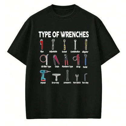 Best Mechanic Life Shirt, Funny Mechanic UnisexT-Shirt/Hoodie/Sweatshirt HLT00 - Toddler Mechanic Types of Wrenches Technician Kids Boy T-Shirt