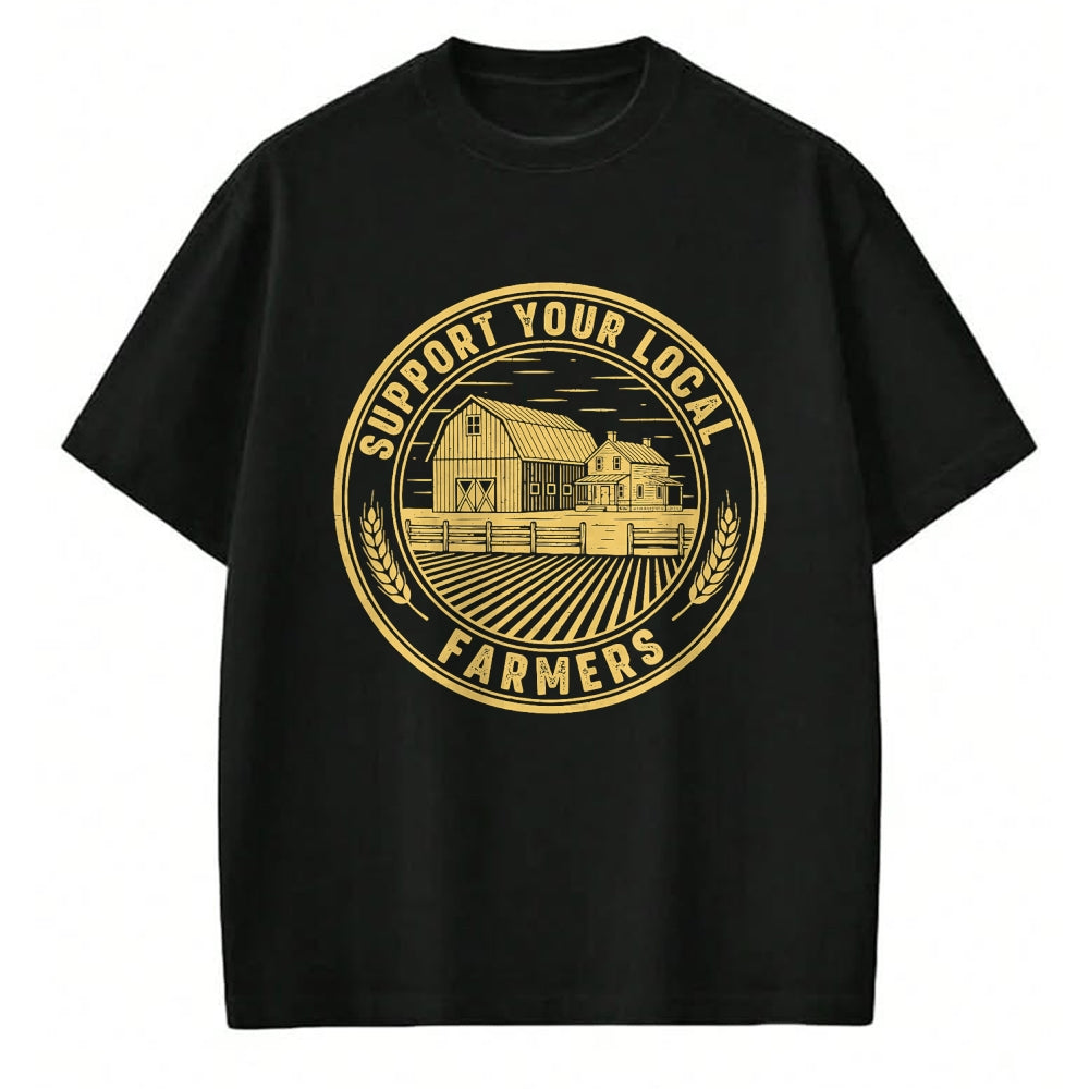 Best Farmer Life Shirt, Funny Farmer UnisexT-Shirt/Hoodie/Sweatshirt HLT00 - Vintage Support Your Local Farmers Farming Farm Farmer T-Shirt (3)