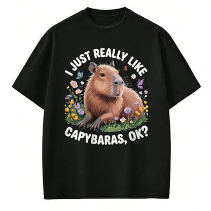 Cute Capybara Shirt, Funny Capybara Unisex T-Shirt/Hoodie/Sweatshirt HLT00 - Funny Capybara Art for Men Women Kids Capy Rodent Capybara T-Shirt