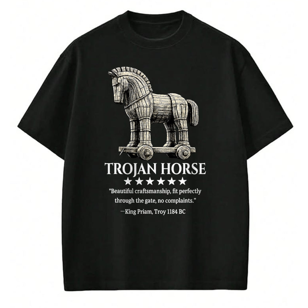 Best Horse Lover Shirt , Funny Horse UnisexT-Shirt/Hoodie/Sweatshirt HLT00 - Trojan Horse King Priam 1184 BC Ancient Greek History Meme T-Shirt