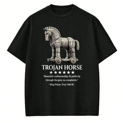 Best Horse Lover Shirt , Funny Horse UnisexT-Shirt/Hoodie/Sweatshirt HLT00 - Trojan Horse King Priam 1184 BC Ancient Greek History Meme T-Shirt