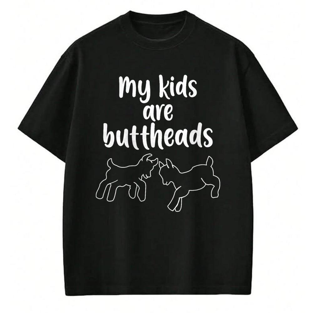 Best Farmer Life Shirt, Funny Farmer UnisexT-Shirt/Hoodie/Sweatshirt HLT00 - My Kids are Buttheads Goat Mom Farmer T-Shirt
