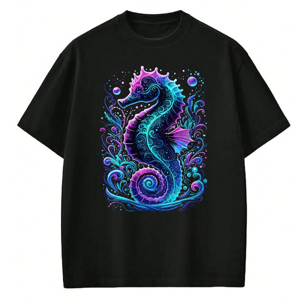 Best Horse Lover Shirt , Funny Horse UnisexT-Shirt/Hoodie/Sweatshirt HLT00 - Seahorse Colorful Underwater Seahorse T-Shirt