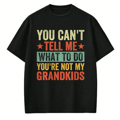 Best Grandpa Shirt, Proud Grandpa Unisex T-Shirt/Hoodie/Sweatshirt HLT00 - You can't Tell me what to do You're not my Grandkids T-Shirt