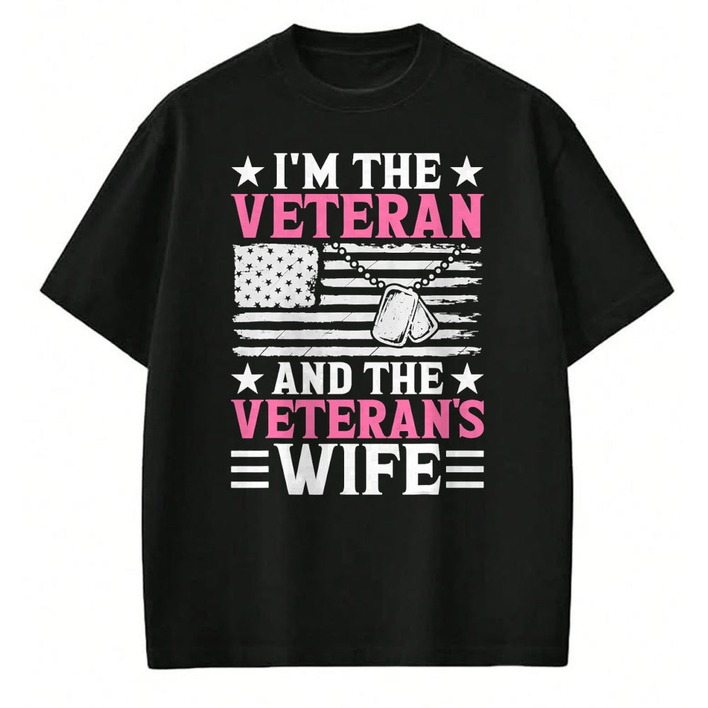 Proud Veteran Shirt, Funny Veteran UnisexT-Shirt/Hoodie/Sweatshirt HLT00 - Female Veteran and Veteran_s Wife Women Veteran Mom Grandma T-Shirt