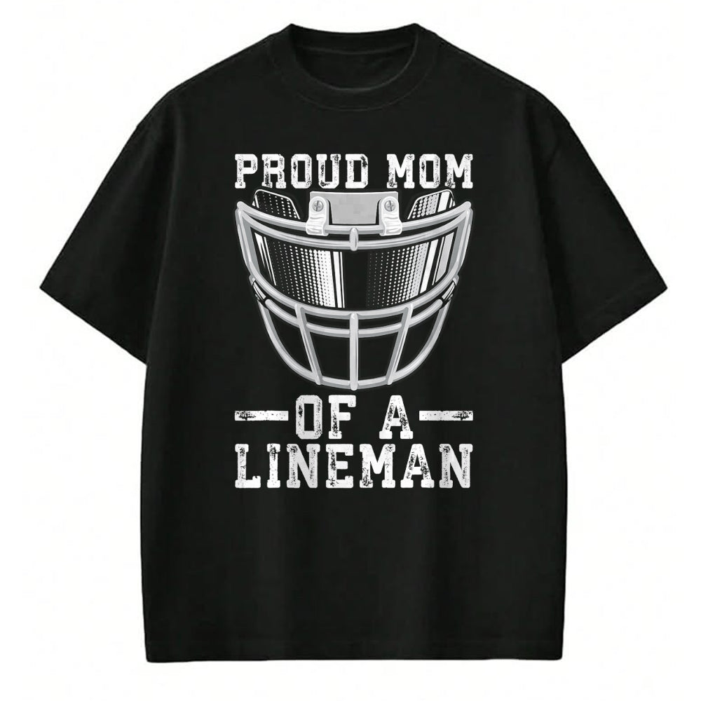 Gift for Mom Shirt, Funny Mom Unisex T-Shirt/Hoodie/Sweatshirt HLT00 - Women_s Proud Mom Of A Lineman Football T-Shirt
