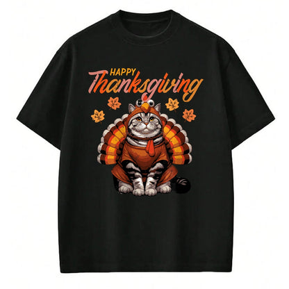Best Thanksgiving Family Shirt , Funny Thanksgiving UnisexT-Shirt/Hoodie/Sweatshirt HLT00 - Happy Thanksgiving Cat Turkey Day Fall Women Girls Kids Men T-Shirt