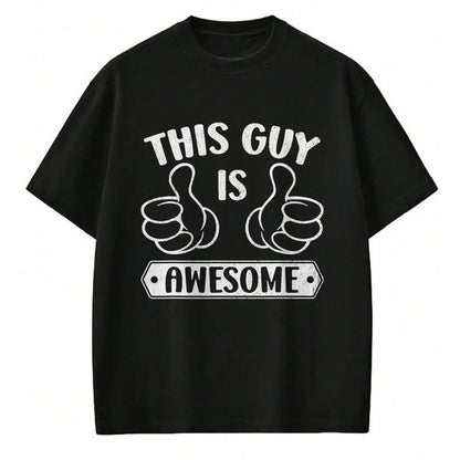 Best Wife Shirt, Wife and Husband Unisex T-Shirt/Hoodie/Sweatshirt HLT00 - This Guy Is Awesome Thumbs Funny Self-Promoting Statement T-Shirt