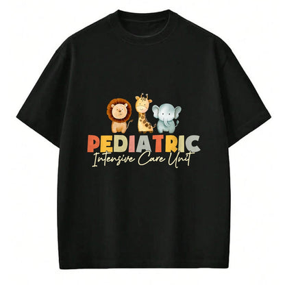 Funny Nurse Shirt, Nurse Unisex T-Shirt/Hoodie/Sweatshirt HLT00 - Pediatric Intensive Care Unit Nurse Cute Animals PICU Nurse T-Shirt