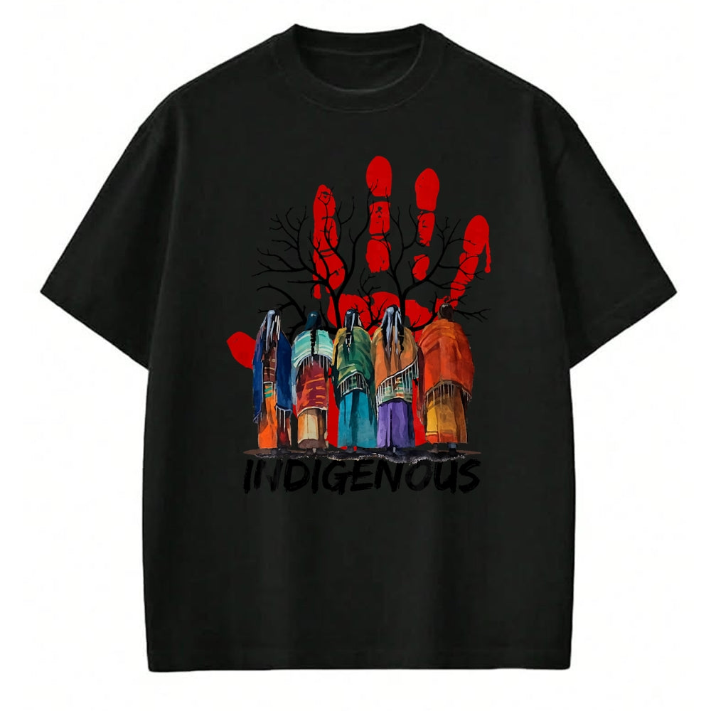 Native American T-Shirts, Vintage Native American Unisex T-Shirt/Hoodie/Sweatshirt HLT00 - Native American Indigenous People Stop MMIW