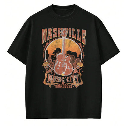 Guitar Lover Shirt, Funny Guitar UnisexT-Shirt/Hoodie/Sweatshirt HLT00 - Nashville Tennessee Guitar Country Music City Guitarist Gift T-Shirt
