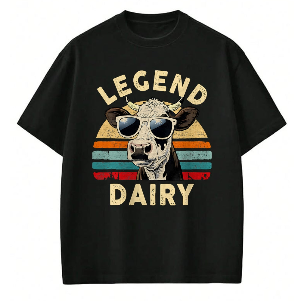 Best Farmer Life Shirt, Funny Farmer UnisexT-Shirt/Hoodie/Sweatshirt HLT00 - Legend Dairy Funny Farmer Cow Farmer Pun Graphic Cow Vintage T-Shirt