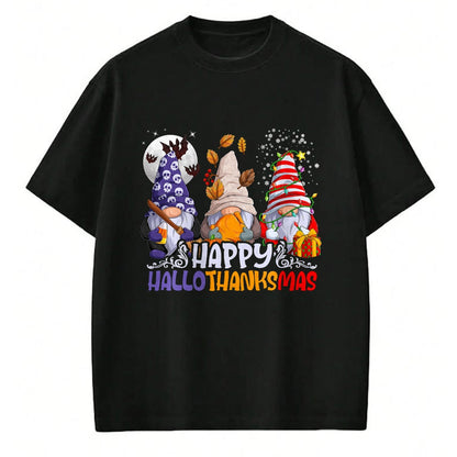 Best Thanksgiving Family Shirt , Funny Thanksgiving UnisexT-Shirt/Hoodie/Sweatshirt HLT00 - HalloThanksMas Gnomes Halloween Thanksgiving Christmas Happy T-Shirt