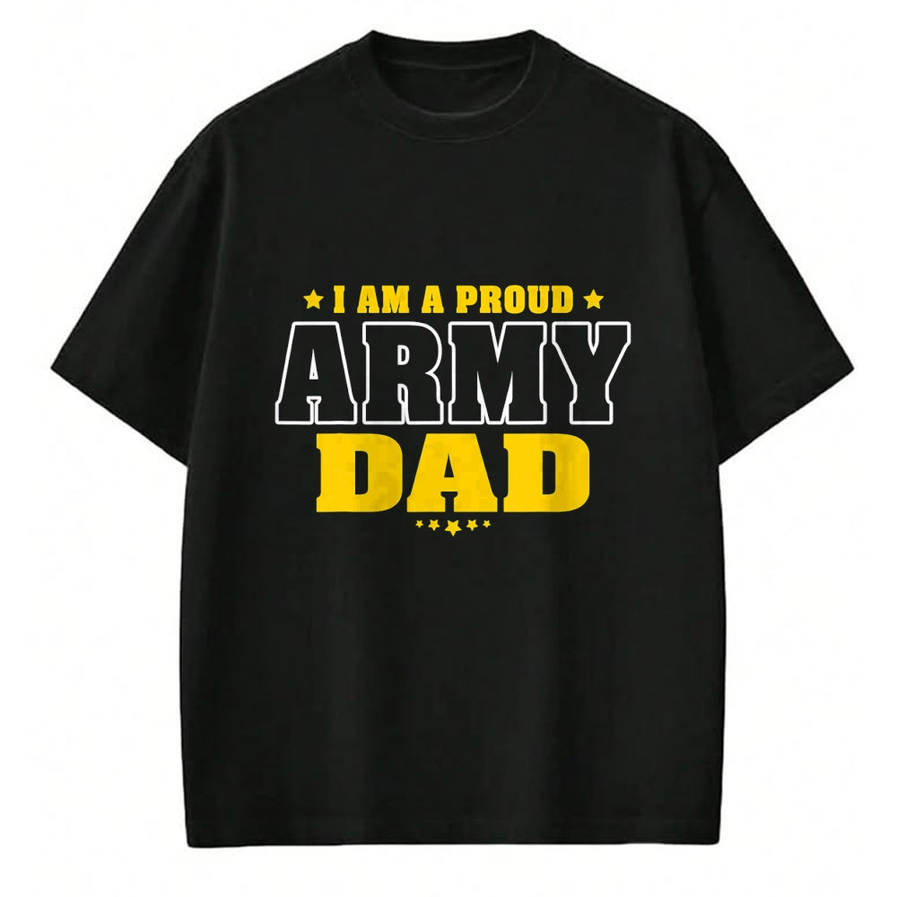 Gift for Dad Shirt, Funny Dad Unisex T-Shirt/Hoodie/Sweatshirt HLT00 – Mens I Am A Proud Army Dad Patriotic Pride Military Father T-Shirt
