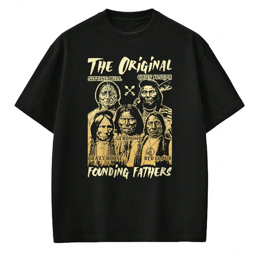 Native American T-Shirts, Vintage Native American Unisex T-Shirt/Hoodie/Sweatshirt HLT00 - The Original Founding Fathers Native American Themed