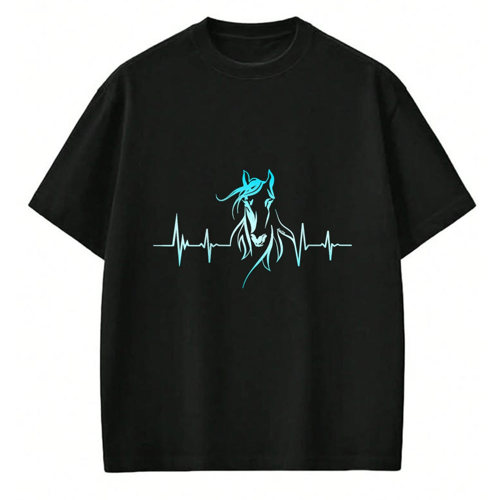 Best Horse Lover Shirt , Funny Horse UnisexT-Shirt/Hoodie/Sweatshirt HLT00 - Horse Heartbeat for Women Girls Teens Horseback Lover Riding T-Shirt