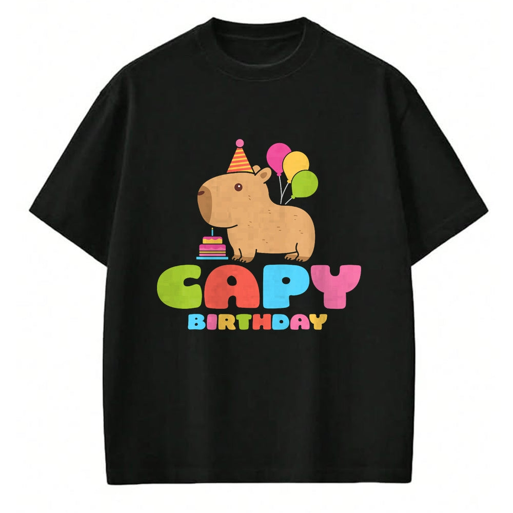 Cute Capybara Shirt, Funny Capybara Unisex T-Shirt/Hoodie/Sweatshirt HLT00 - Capy Birthday Capybara Lover Funny Rodent Animal Bday Party T-Shirt