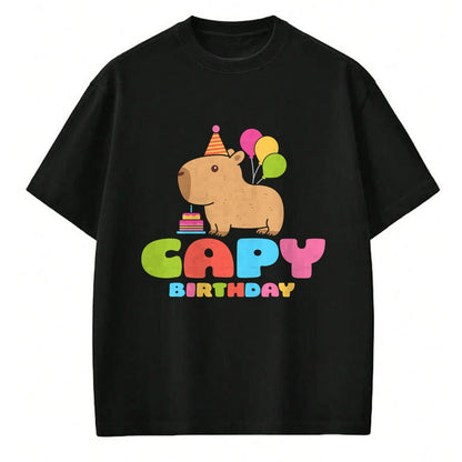Cute Capybara Shirt, Funny Capybara Unisex T-Shirt/Hoodie/Sweatshirt HLT00 - Capy Birthday Capybara Lover Funny Rodent Animal Bday Party T-Shirt