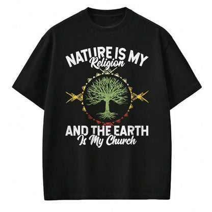 Native American T-Shirts, Vintage Native American Unisex T-Shirt/Hoodie/Sweatshirt HLT00 - Nature Is My Religion Earth Is My Church Native American Day