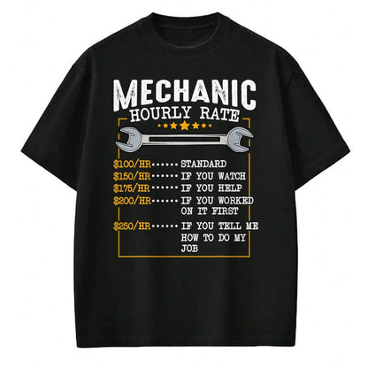 Best Mechanic Life Shirt, Funny Mechanic UnisexT-Shirt/Hoodie/Sweatshirt HLT00 - Mechanic Hourly Rate Car Mechatronics Engineer Profession Car Gift T-Shirt