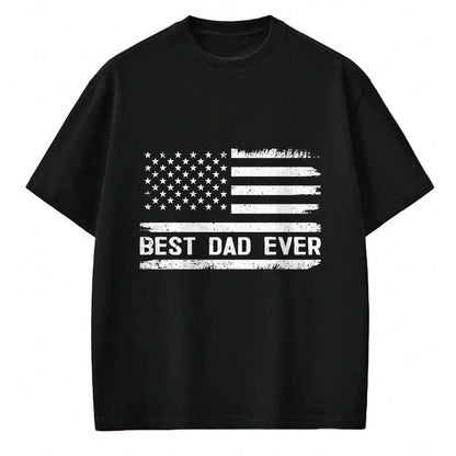 Gift for Dad Shirt, Funny Dad Unisex T-Shirt/Hoodie/Sweatshirt HLT00 – Best Dad Ever With US American Flag Gifts Fathers Day Dad T-Shirt