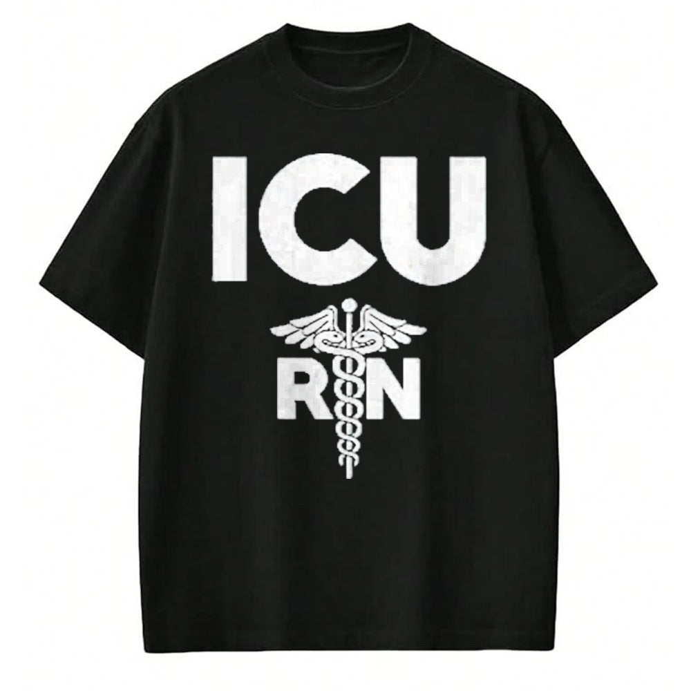 Best Doctor Shirt, Funny Doctor UnisexT-Shirt/Hoodie/Sweatshirt HLT00 - ICU Registered Nurse Intensive Care Unit RN Staff Shirt T-Shirt, Men, Black, 3X-Large