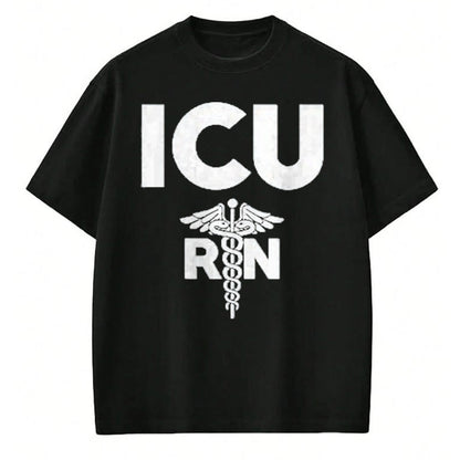 Best Doctor Shirt, Funny Doctor UnisexT-Shirt/Hoodie/Sweatshirt HLT00 - ICU Registered Nurse Intensive Care Unit RN Staff Shirt T-Shirt, Men, Black, 3X-Large