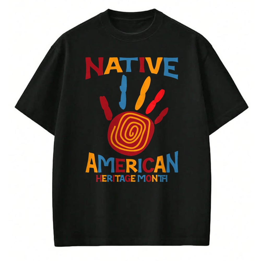 Native American T-Shirts, Vintage Native American Unisex T-Shirt/Hoodie/Sweatshirt HLT00 - Native American Heritage Month Hand Indigenous Native Pride