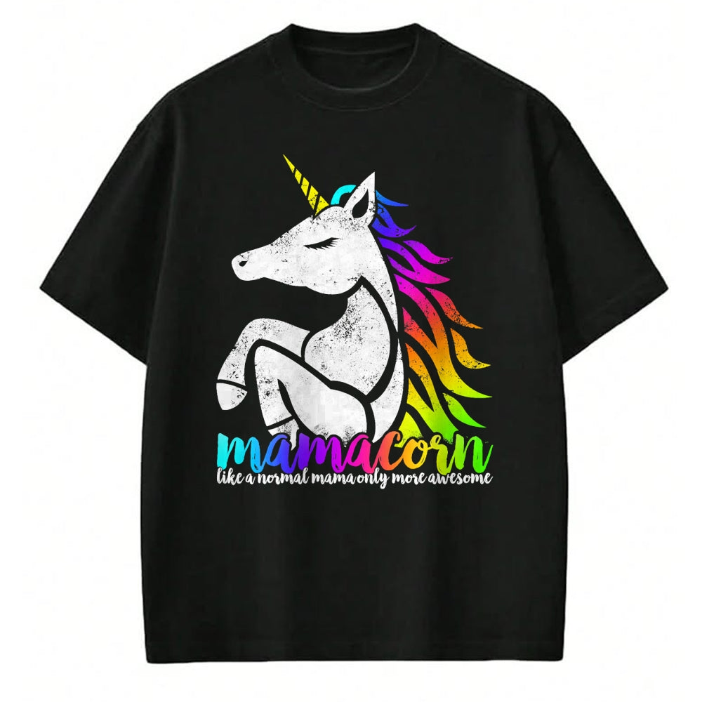 Gift for Mom Shirt, Funny Mom Unisex T-Shirt/Hoodie/Sweatshirt HLT00 - Mamacorn Like Normal Mama Only Awesome Mom Ma Christmas Gift T-Shirt
