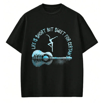 Guitar Lover Shirt, Funny Guitar UnisexT-Shirt/Hoodie/Sweatshirt HLT00 - Music Lover Life is Short But Sweet for Certain Guitar T-Shirt