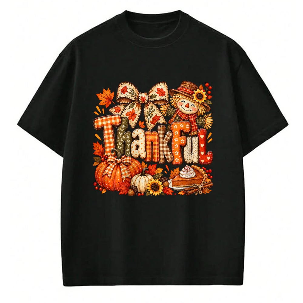 Best Thanksgiving Family Shirt , Funny Thanksgiving UnisexT-Shirt/Hoodie/Sweatshirt HLT00 - Thankful Thanksgiving Fall Scarecrow Pumpkin Autumn Harvest T-Shirt