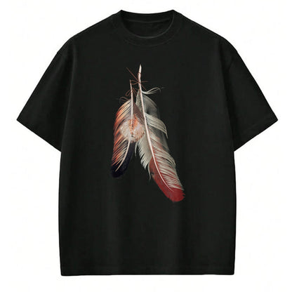 Native American T-Shirts, Vintage Native American Unisex T-Shirt/Hoodie/Sweatshirt HLT00 - Indigenous American Native Tribal Headdress Feathers