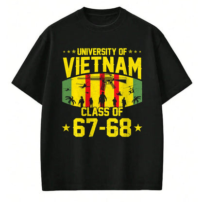 Proud Veteran Shirt, Funny Veteran UnisexT-Shirt/Hoodie/Sweatshirt HLT00 - Proud University of Vietnam War US Veteran Class of 67-68 T-Shirt