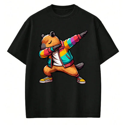 Cute Capybara Shirt, Funny Capybara Unisex T-Shirt/Hoodie/Sweatshirt HLT00 - Funny Capybara Dabbing Tee, Shirt For Women Men Kids Long Sleeve T-Shirt