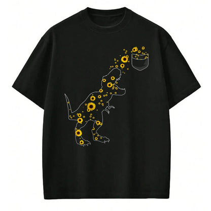 Best Dinosaur Lover Shirt, Funny Dinosaur UnisexT-Shirt/Hoodie/Sweatshirt HLT00 - Sunshine Dinosaurs T-rex Sunflower Rex Sun Flower Dinosaur T-Shirt