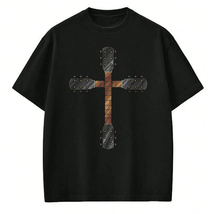 Guitar Lover Shirt, Funny Guitar UnisexT-Shirt/Hoodie/Sweatshirt HLT00 - Cute Faith Christian Guitar Cross T-Shirt  Funny Musician Gift for Unisex-Adults, Black, Short Slee