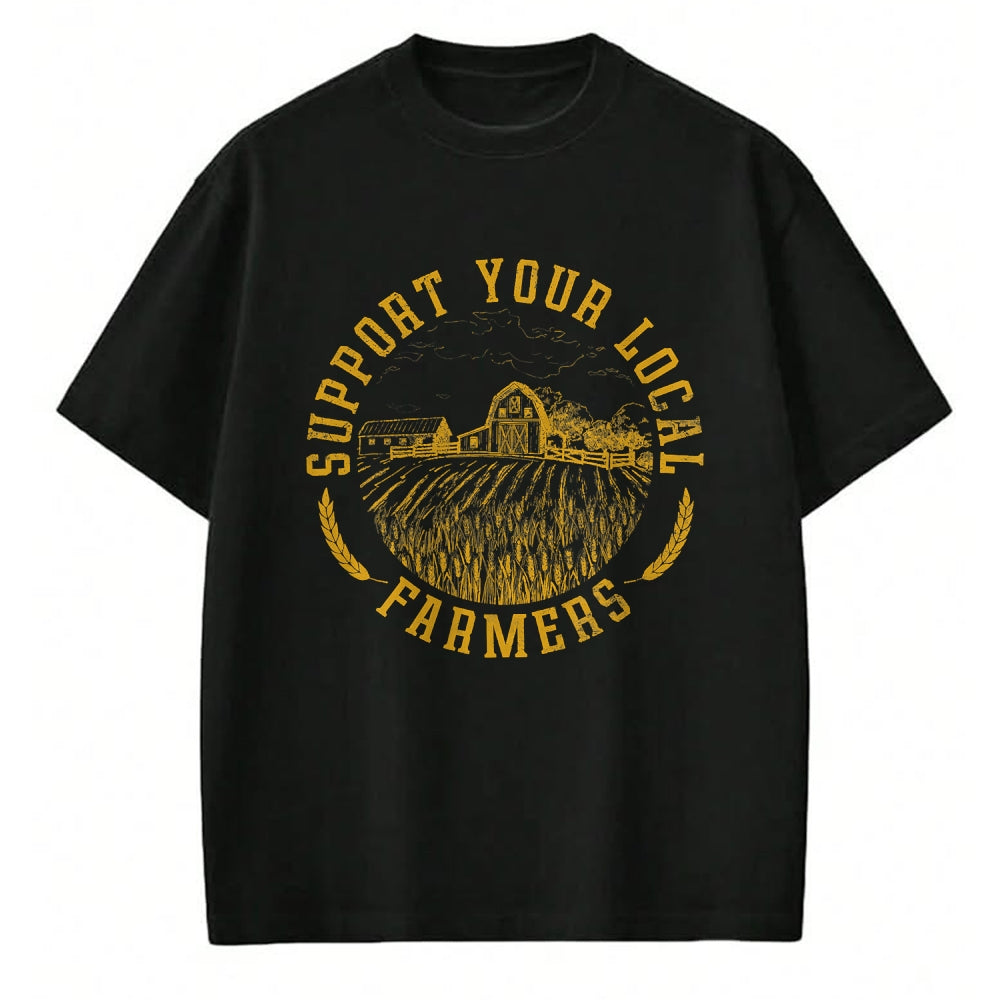 Best Farmer Life Shirt, Funny Farmer UnisexT-Shirt/Hoodie/Sweatshirt HLT00 - Vintage Support Your Local Farmers Farming Farm Farmer T-Shirt