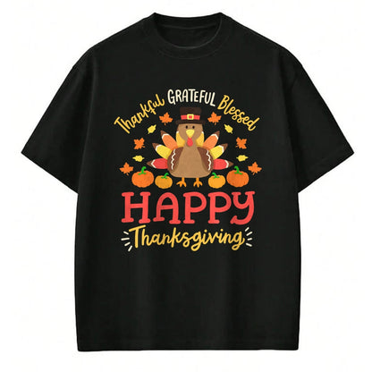 Best Thanksgiving Family Shirt , Funny Thanksgiving UnisexT-Shirt/Hoodie/Sweatshirt HLT00 - Thankful Grateful Blessed Happy Thanksgiving Turkey Gobble T-Shirt