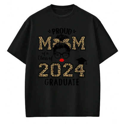 Gift for Mom Shirt, Funny Mom Unisex T-Shirt/Hoodie/Sweatshirt HLT00 - Mom Senior 2024 Proud Mom Of A Class Of 2024 Graduate T-Shirt