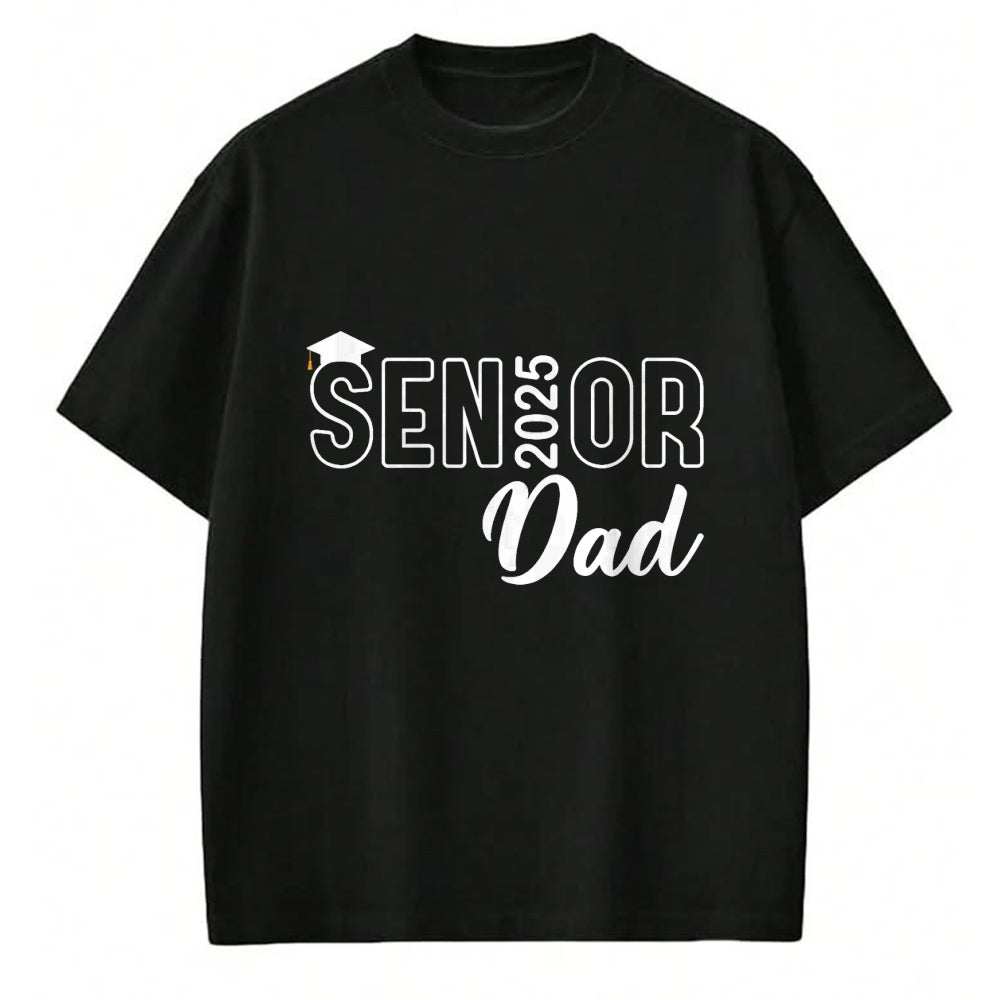 Gift for Dad Shirt, Funny Dad Unisex T-Shirt/Hoodie/Sweatshirt HLT00 – Proud Senior Dad 2025 Senior 2025 Dad Class Of 2025 Father T-Shirt