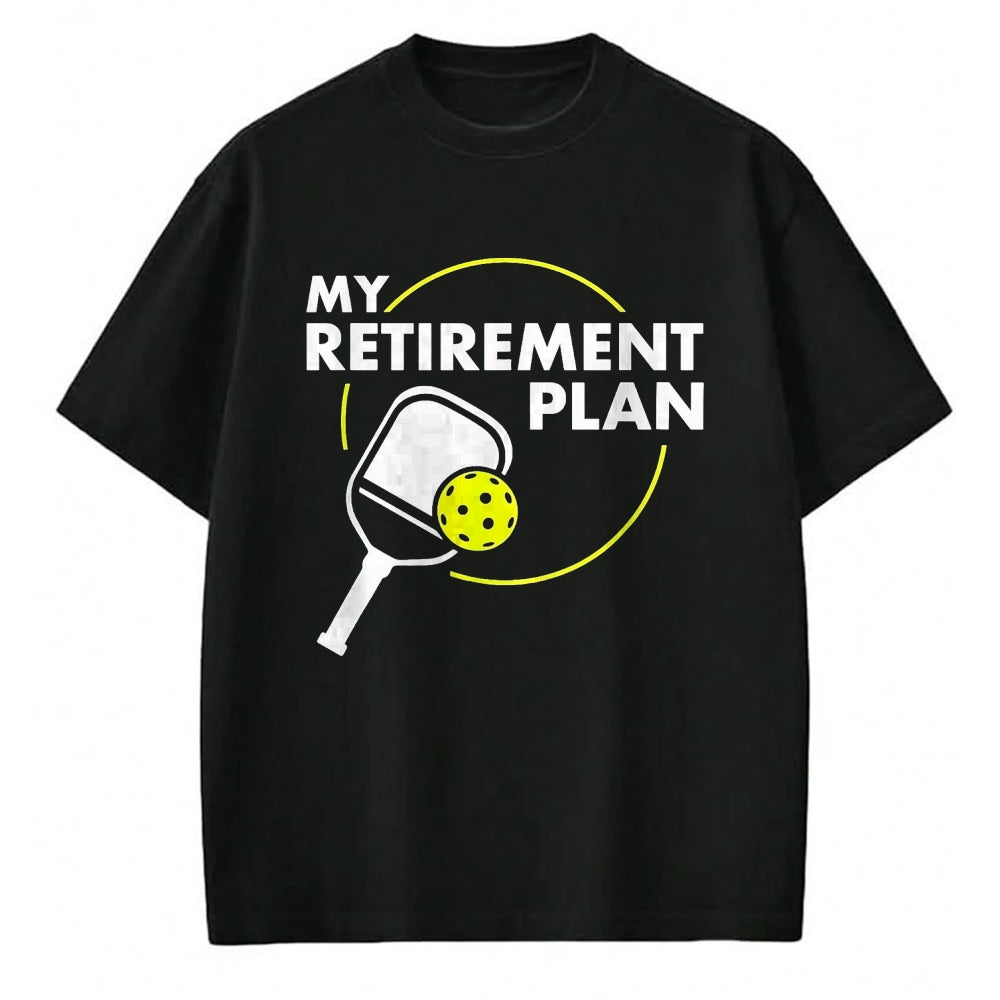 Funny Pickleball Shirt, Pickleball Lover Unisex T-Shirt/Hoodie/Sweatshirt HLT00 - My Retirement Plan Funny Pickleball Slogan T-Shirt, Women, Red, X-Large