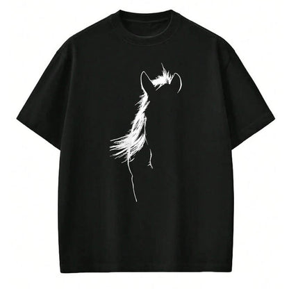 Best Horse Lover Shirt , Funny Horse UnisexT-Shirt/Hoodie/Sweatshirt HLT00 - Horse Head Silhouette Equestrian Horse Lover T-Shirt